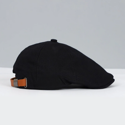 Casquette plate unisexe avec rabat incurvé et sommet structuré