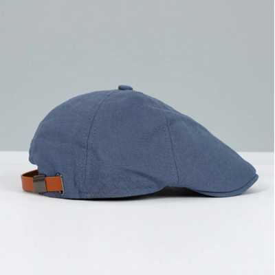 Casquette plate unisexe avec rabat incurvé et sommet structuré