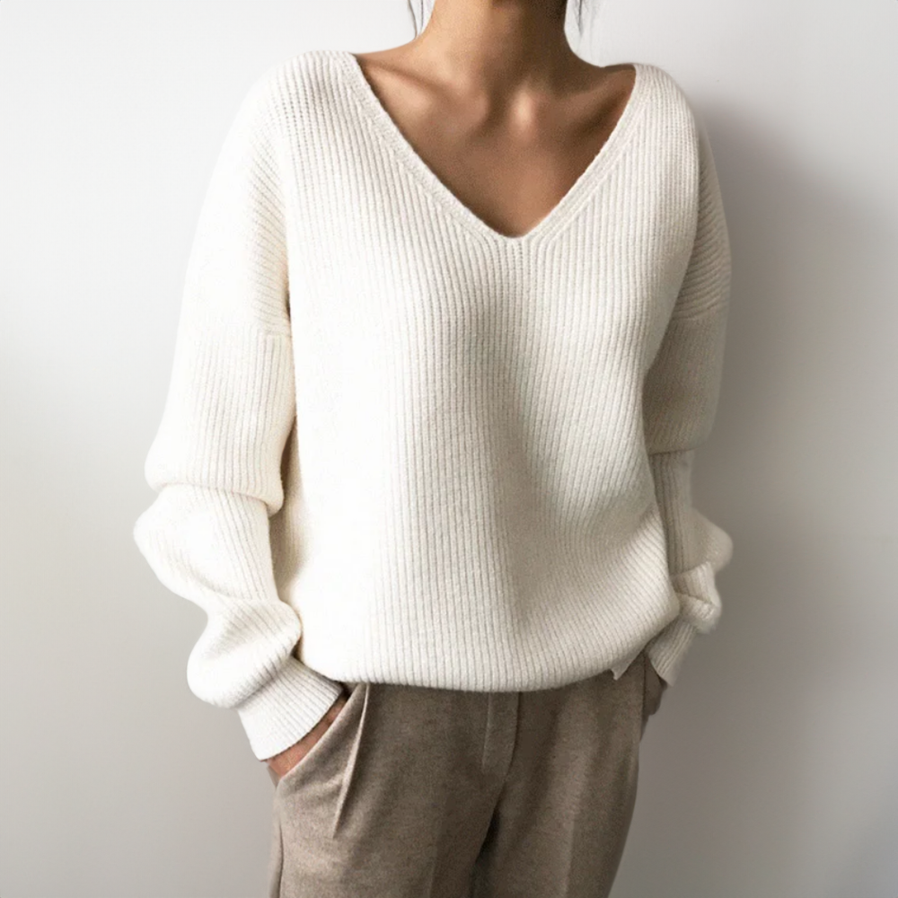 Emma™ - Pull en maille doux à plusieurs couches