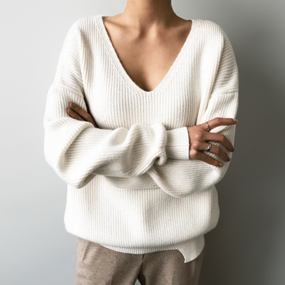 Emma™ - Pull en maille doux à plusieurs couches