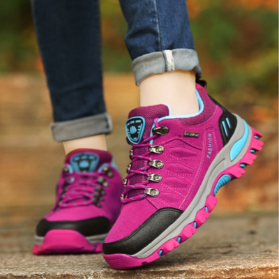 Chaussures de randonnée femme – maintien structuré – maille respirante – semelle crantée