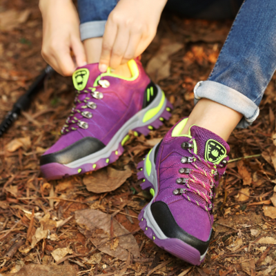 Chaussures de randonnée femme – maintien structuré – maille respirante – semelle crantée