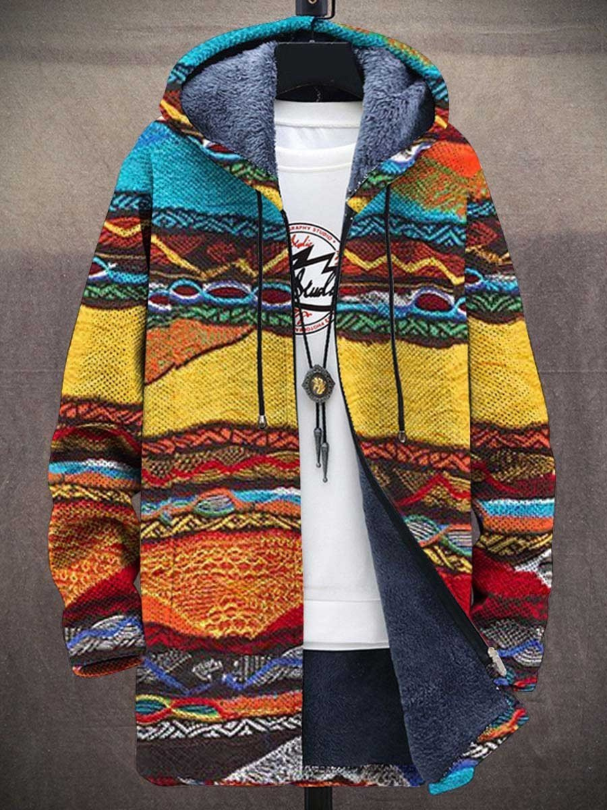 VIRA™ | Gilet avec imprimé artistique de luxe