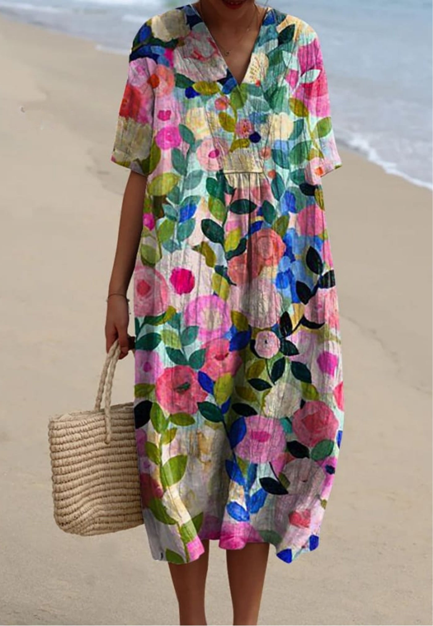 Marie | Robe Florale Colorée
