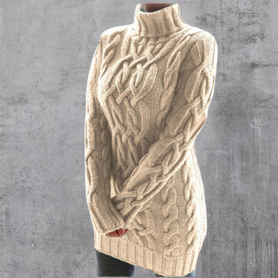 Lara™ - Pull-over à col roulé long et chaud