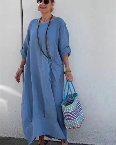 COROIA - ROBE BOHO EN COTON ET LIN