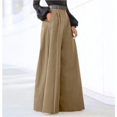 Susan | Pantalon taille haute pour femme | Jambe large