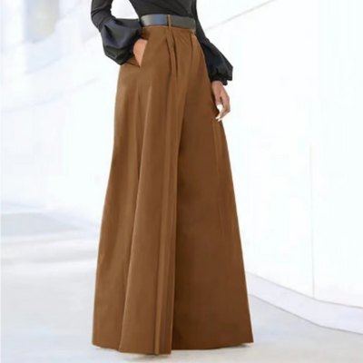 Susan | Pantalon taille haute pour femme | Jambe large