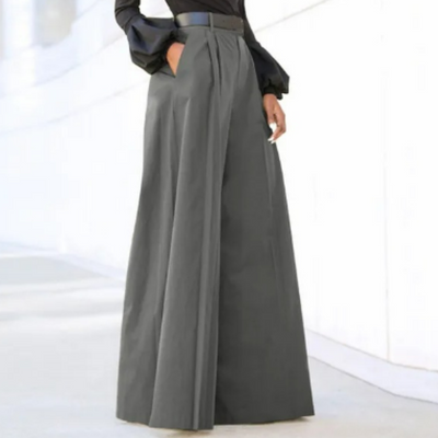 Susan | Pantalon taille haute pour femme | Jambe large