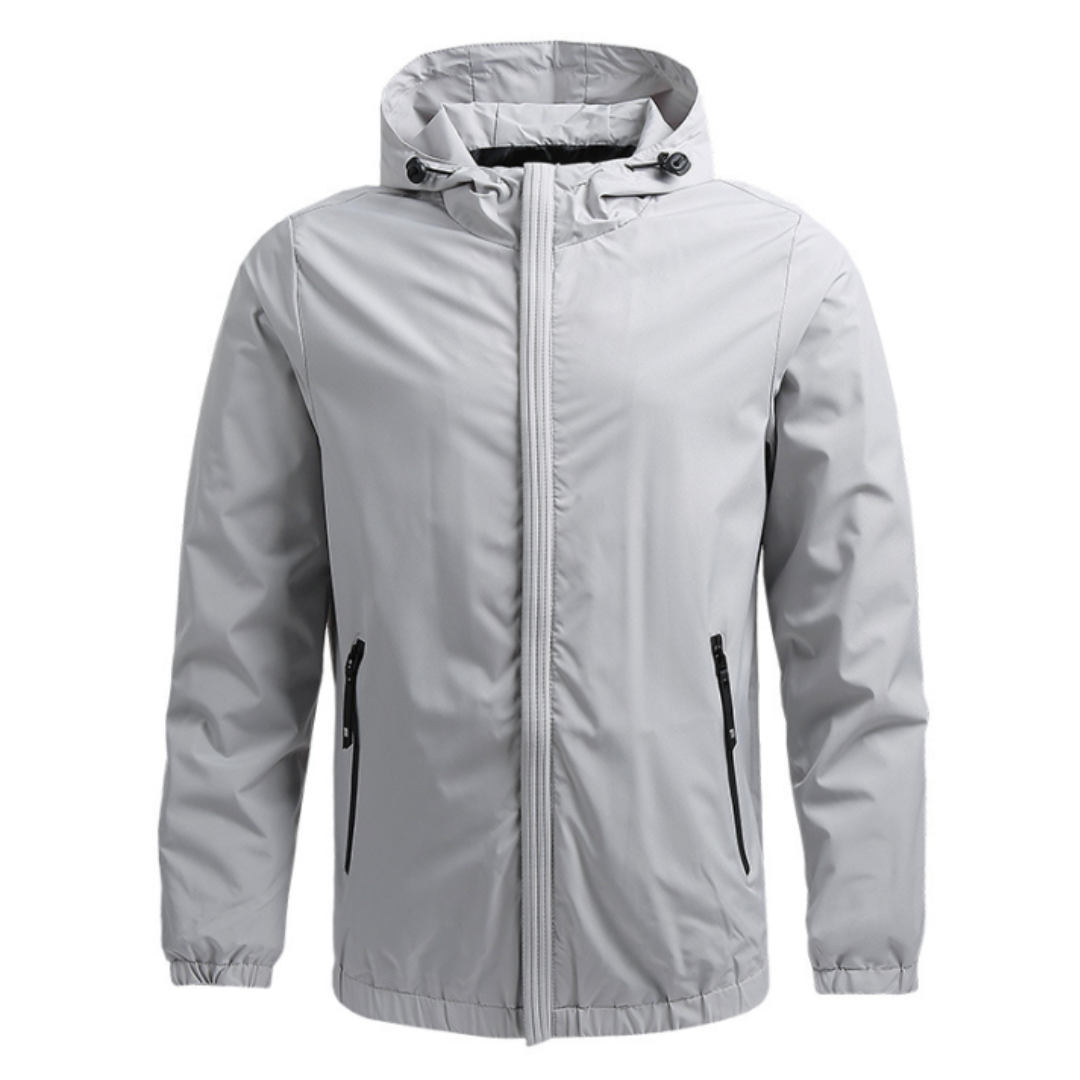 Léo - Veste homme coupe-vent à capuche