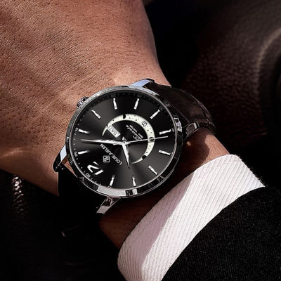 Montre Élégante à Phase Lunaire