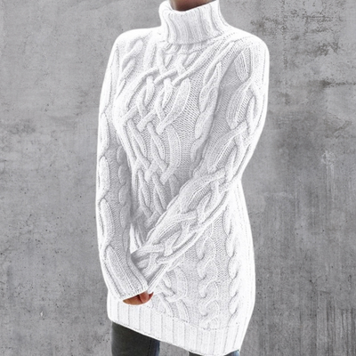 Lara™ - Pull-over à col roulé long et chaud