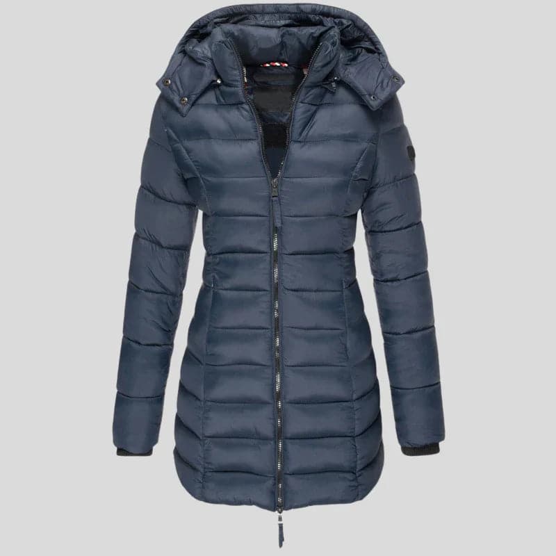Nitya | Veste matelassée chaude avec capuche pour femmes