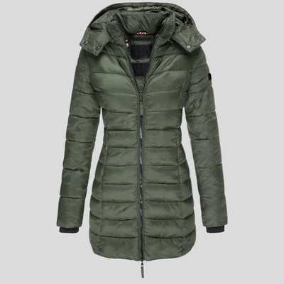 Nitya | Veste matelassée chaude avec capuche pour femmes
