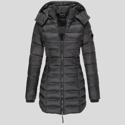Nitya | Veste matelassée chaude avec capuche pour femmes