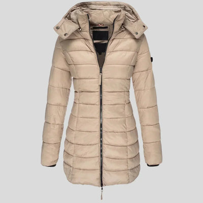 Nitya | Veste matelassée chaude avec capuche pour femmes