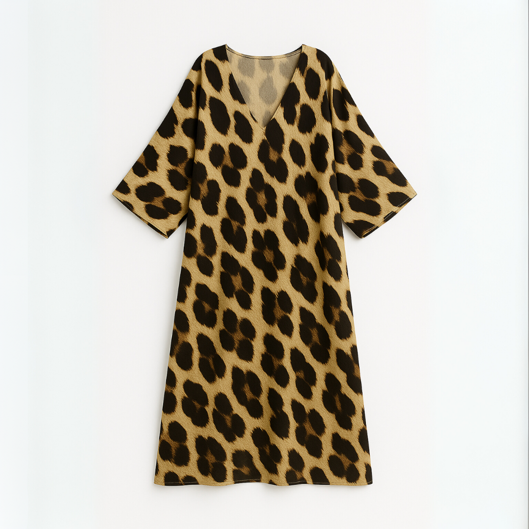 LEA | Robe Stylée à Imprimé Léopard