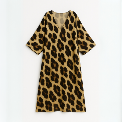 LEA | Robe Stylée à Imprimé Léopard