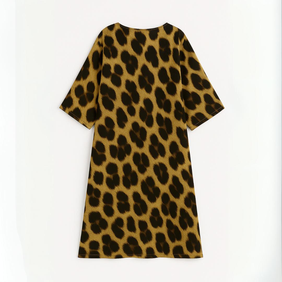 LEA | Robe Stylée à Imprimé Léopard