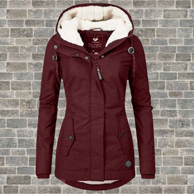 Jenna - Manteau à Capuche en Sherpa Douillet