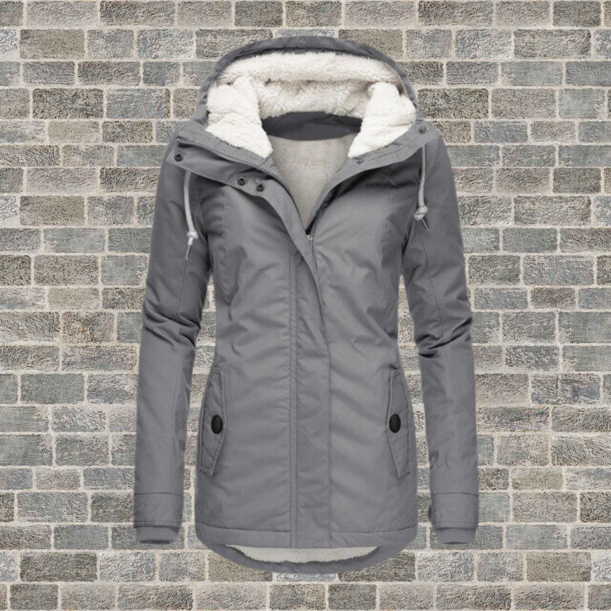 Jenna - Manteau à Capuche en Sherpa Douillet