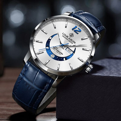 Montre Élégante à Phase Lunaire