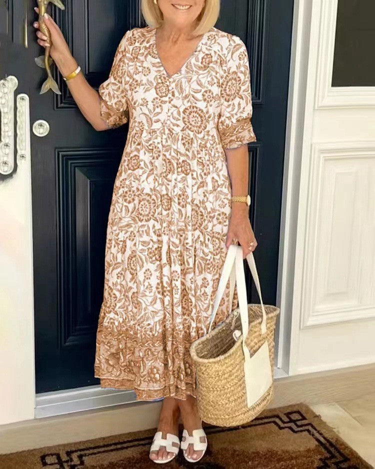 Riviera Paris™ | Robe Bohème À Col V
