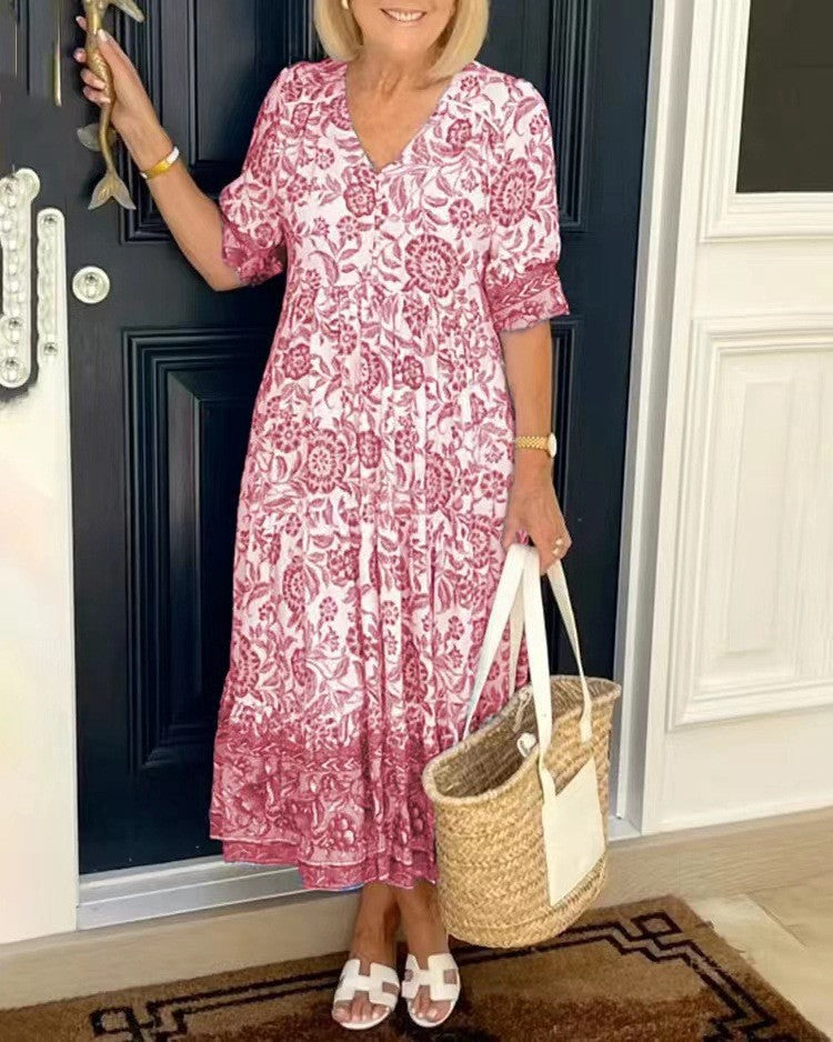 Riviera Paris™ | Robe Bohème À Col V