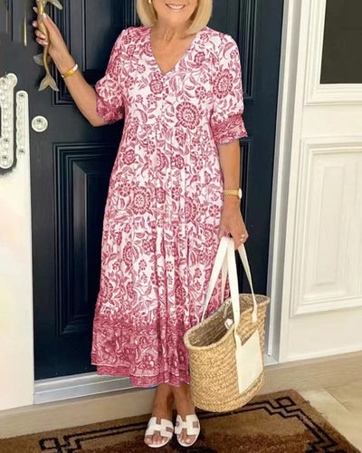 Riviera Paris™ | Robe Bohème À Col V