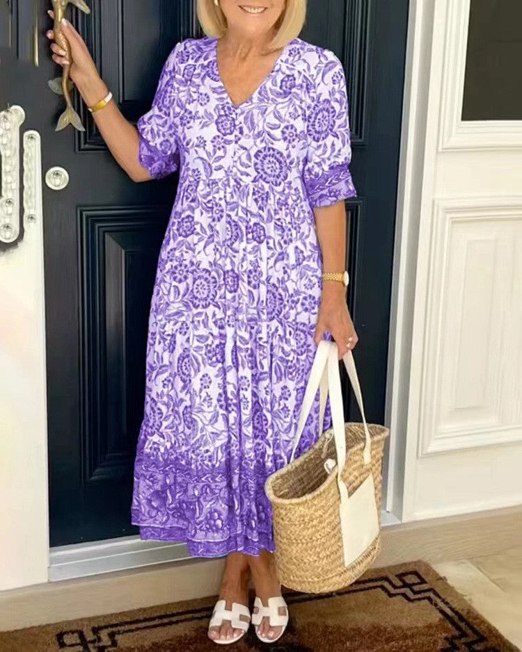 Riviera Paris™ | Robe Bohème À Col V