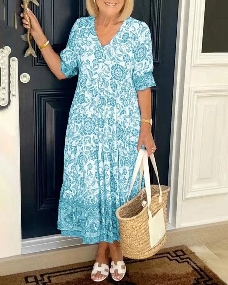 Riviera Paris™ | Robe Bohème À Col V