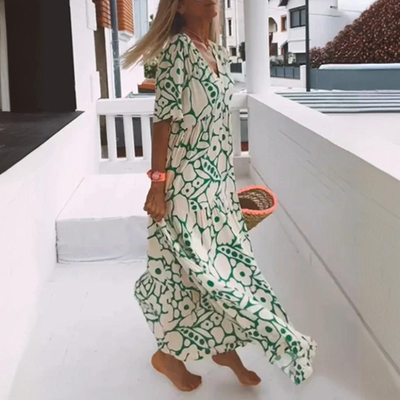 Morgane™ | Robe longue couleurs naturelles
