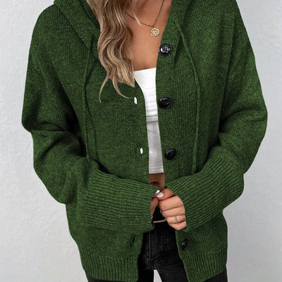Ariella | Cardigan à Capuche et Boutons