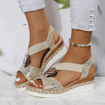 Élodie | Sandales Ete Pour Femme | Compensées