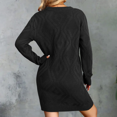 JANNIE - Robe Tricotée à Manches Longues pour Femmes