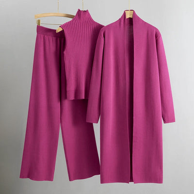 Cardigan long femme – Coupe décontractée – Maille douce – Ouverture sans fermeture