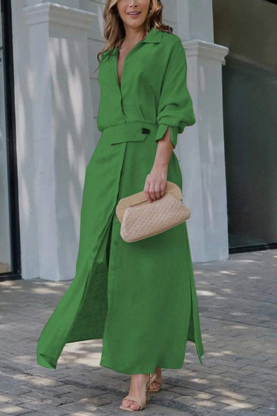 Valéria | Robe maxi avec décolleté en V