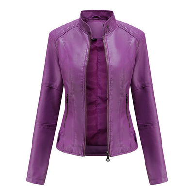 Veste Cuir Végan | Style Motard | Coupe Cintrée
