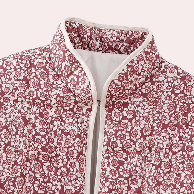 NENE - Veste d'Hiver à Motifs Floraux pour Femmes