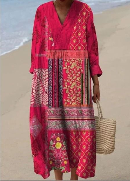 Léonie™ | Robe Ethnique Fluide