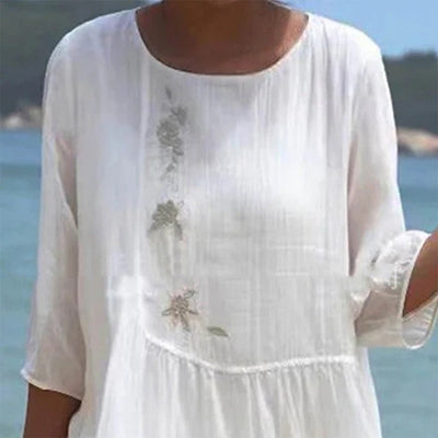 Sonia - Robe d'été blanche pour femme