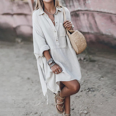 Angélique | Robe Chemise Oversize Pour Femme | Mini