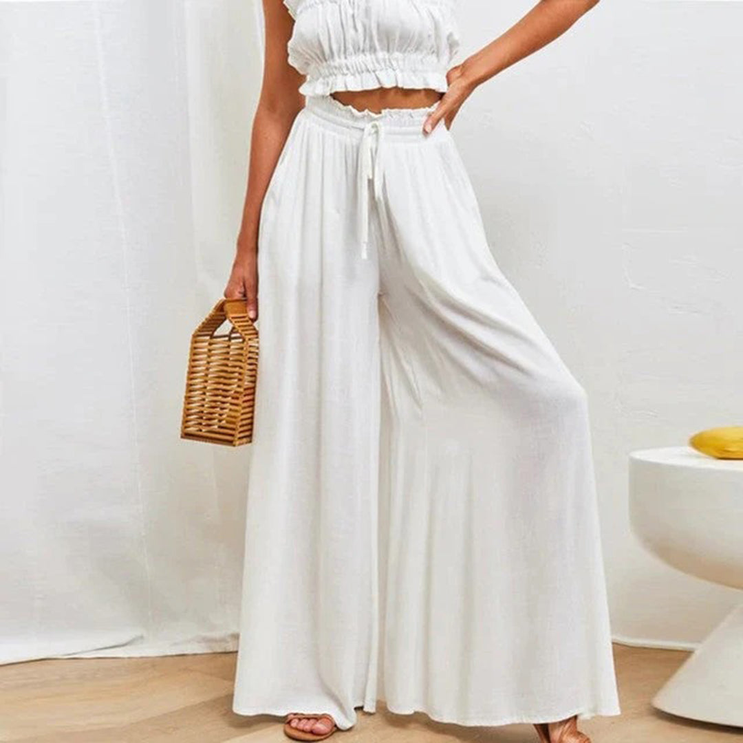 Emilie | Pantalon large femme | Eté