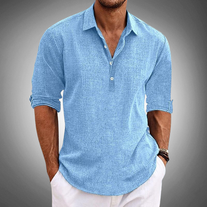 Lorenzo | Chemise en lin avec une classe décontractée