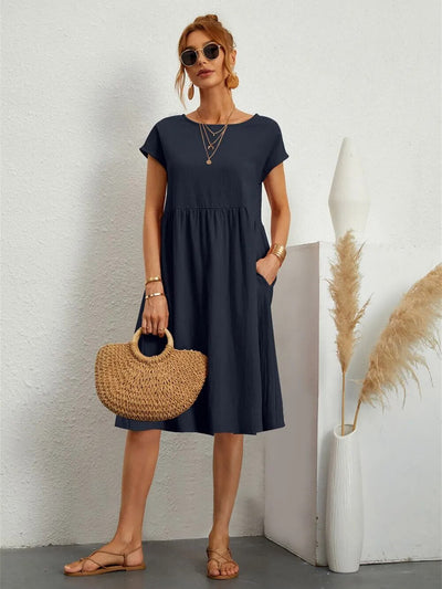 Sol | Robe d'été Simple pour femme | Mini