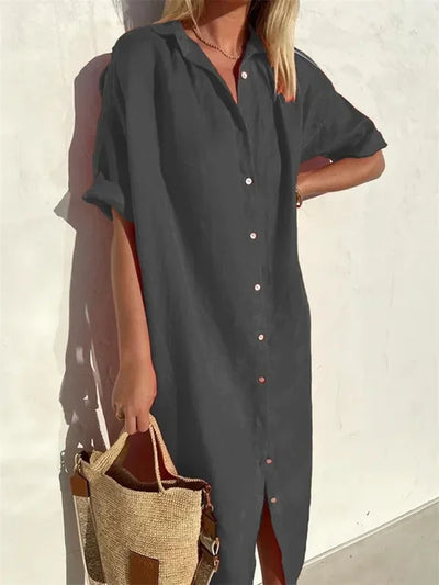 Dominique | Robe Chemise Stylisé Pour Femme | Mini