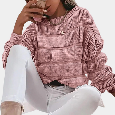 SANDRA - Pull Tricoté Raffiné pour Femmes