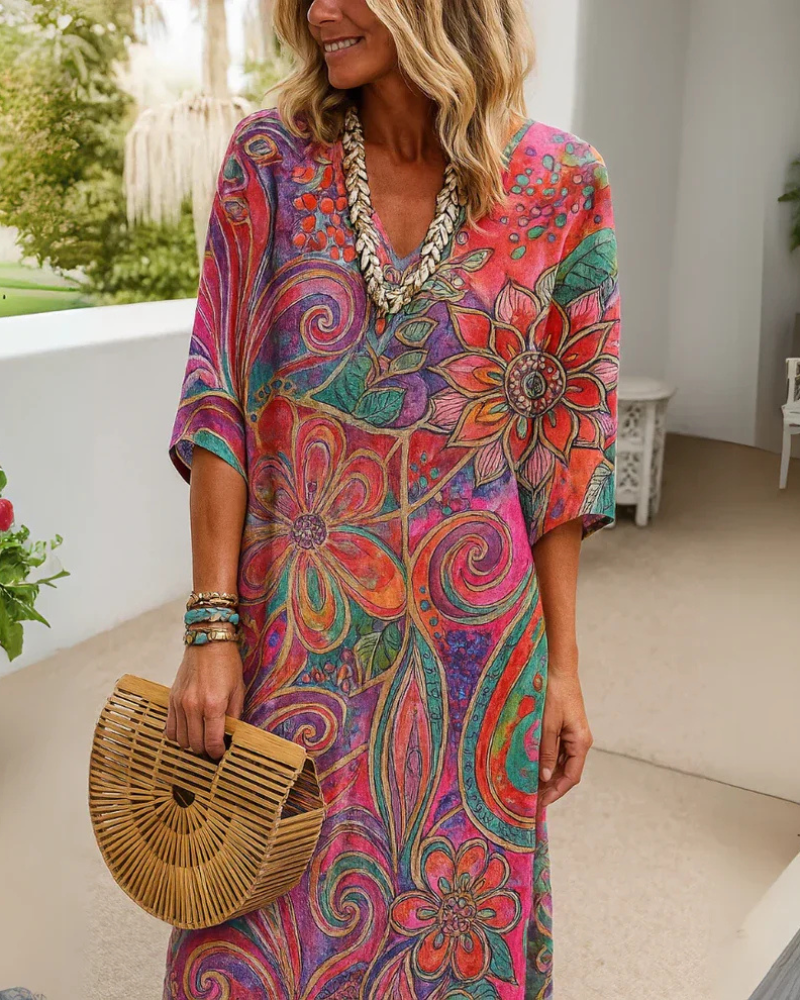 ARVENY - ROBE FLORALE