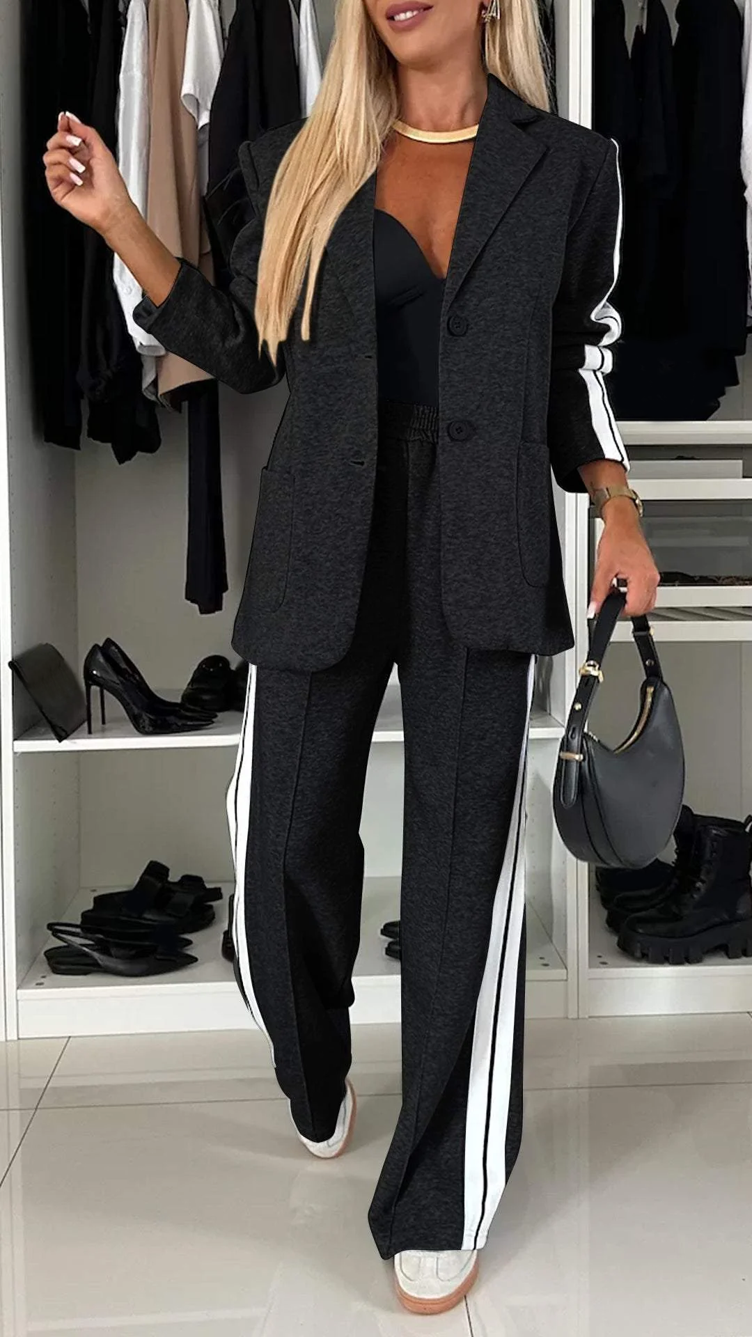 Ensemble Tailleur | Style Athleisure | Élégance Décontractée