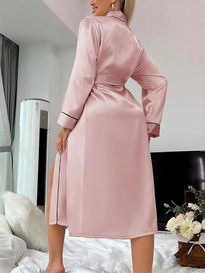Celeste - Chemise de nuit élégante en soie pour femmes au printemps
